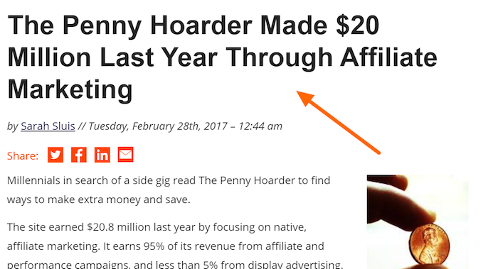 Penny Hoarder - 联盟营销
